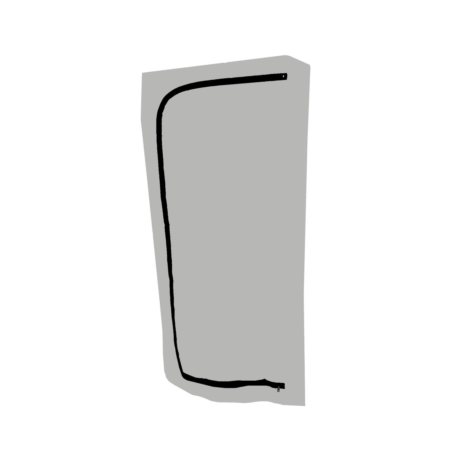KBL PVC Reißverschlusstür C-Form 100 x 200 cm