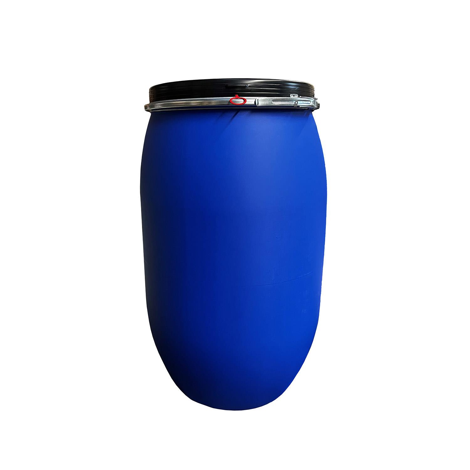 220 L Kunststoffdeckelfass, neu, blau, 7,4 kg, FDA, UN