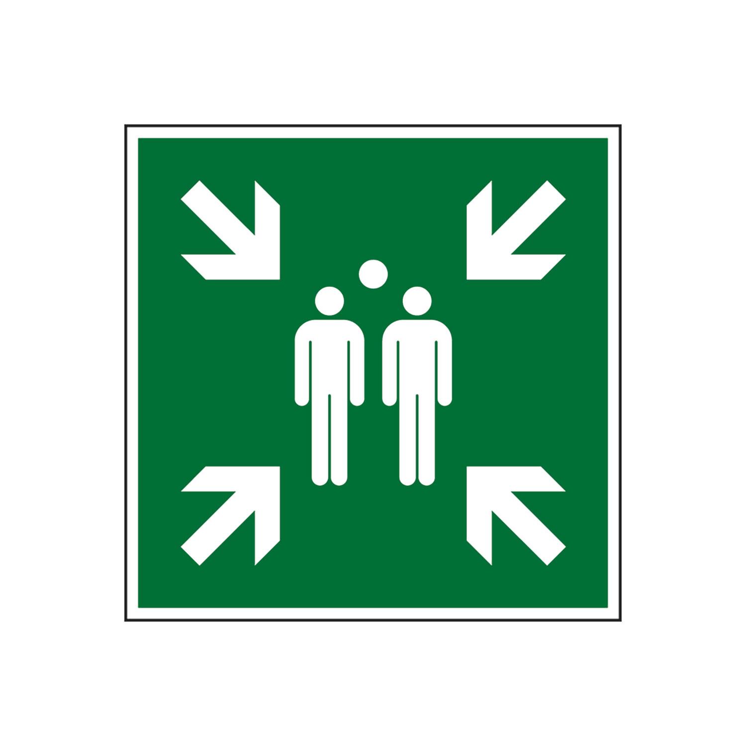 Rettungszeichen, Sammelstelle E007 - ASR A1.3 (DIN EN ISO 7010)