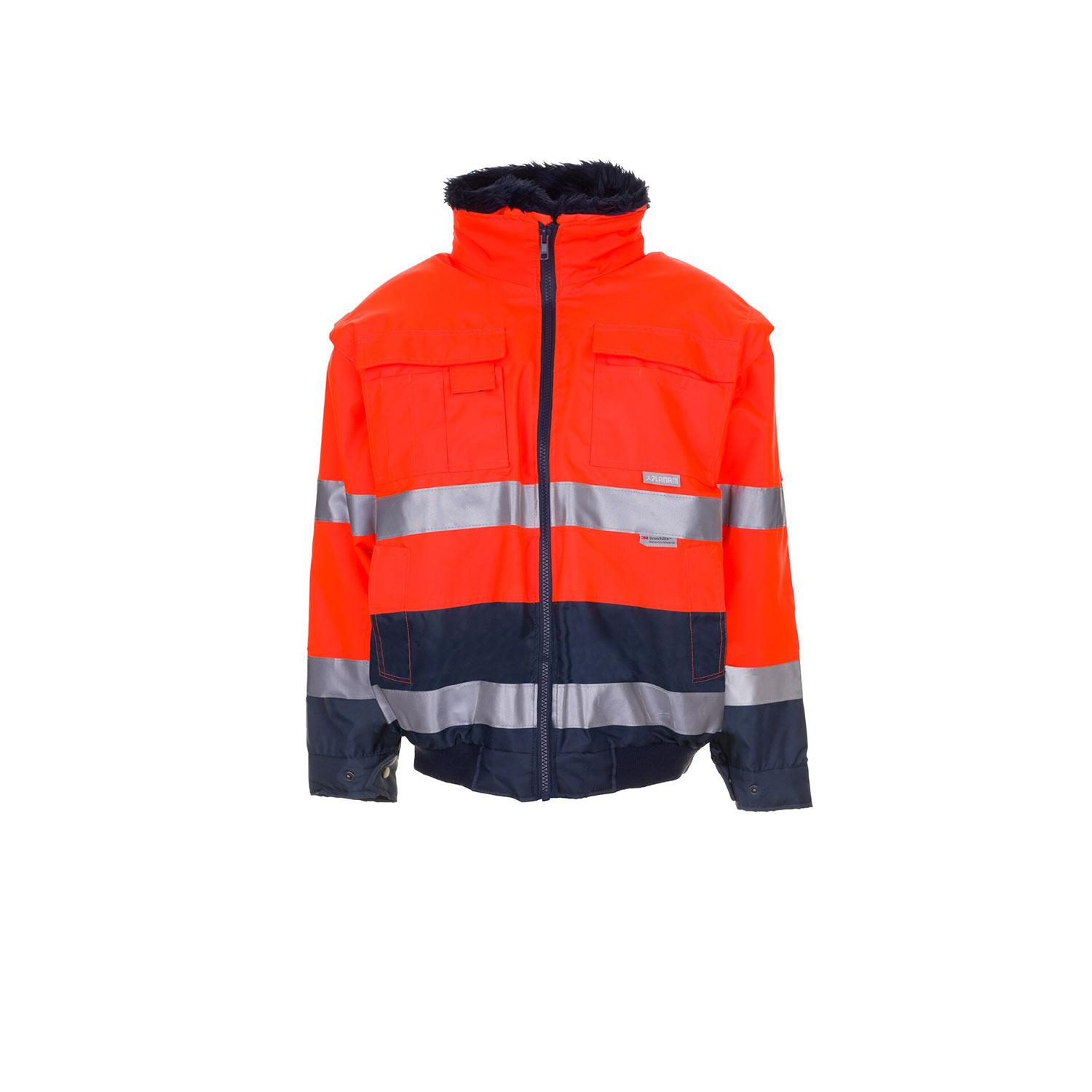 2046 PLANAM WARNSCHUTZ COMFORTJACKE orange/marine