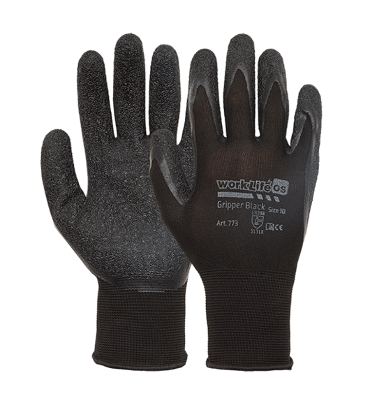 Handschuh Worklife Gripper Black Gr. 10
