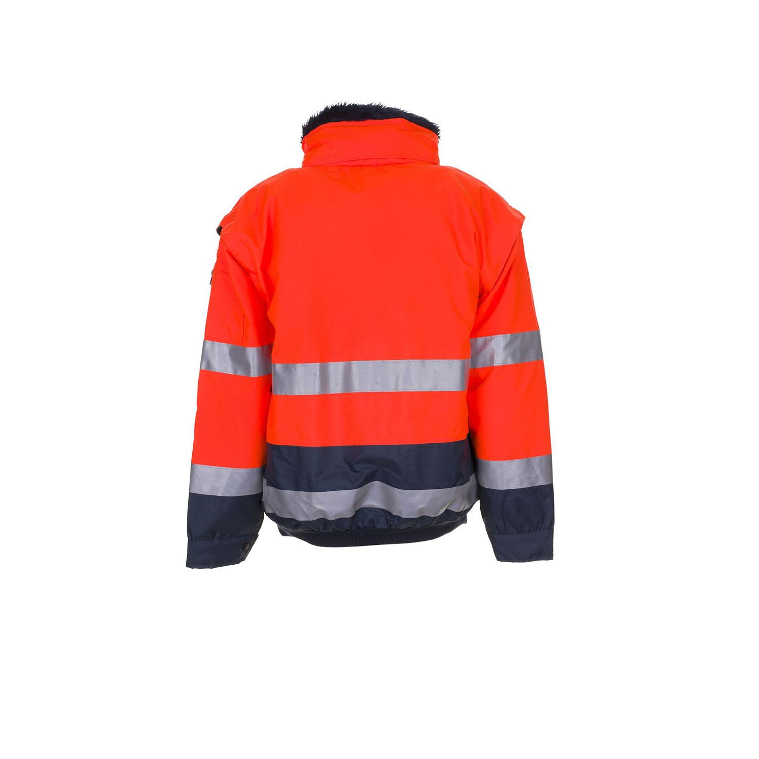 2046 PLANAM WARNSCHUTZ COMFORTJACKE orange/marine Gr. L