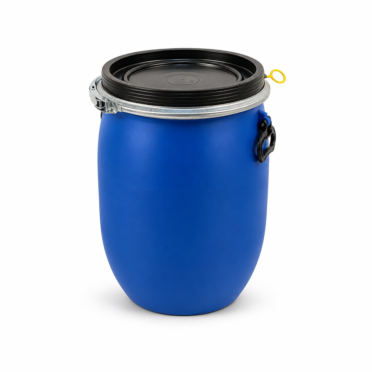 60 L Kunststoffdeckelfass, neu, blau