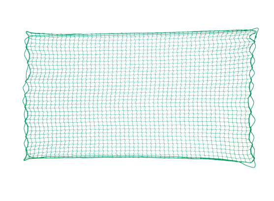 Ladungssicherheitsnetz, grün, Größe: 3,5 x 8 Meter