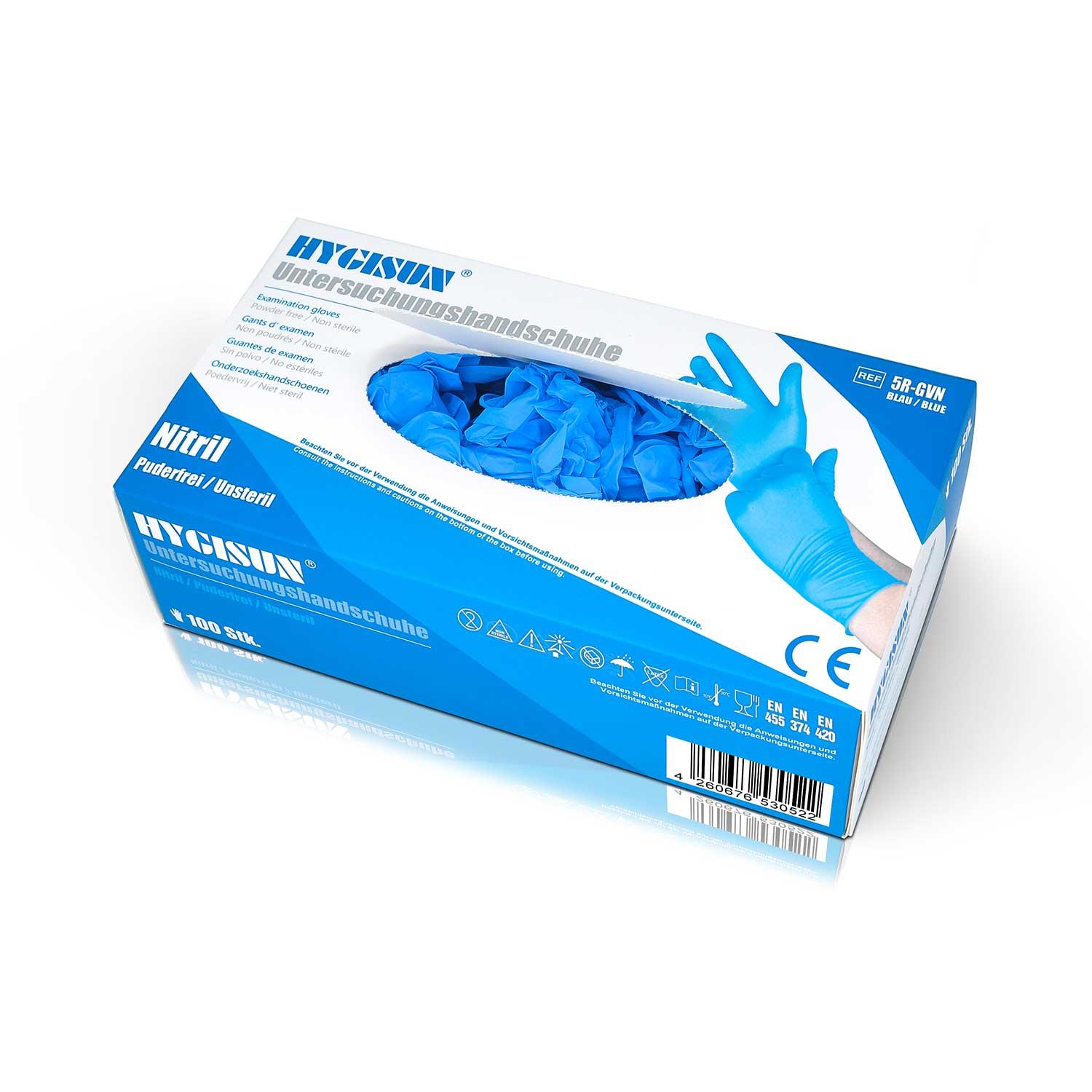 Nitril-Einweghandschuhe 1 Box = 100 Stück