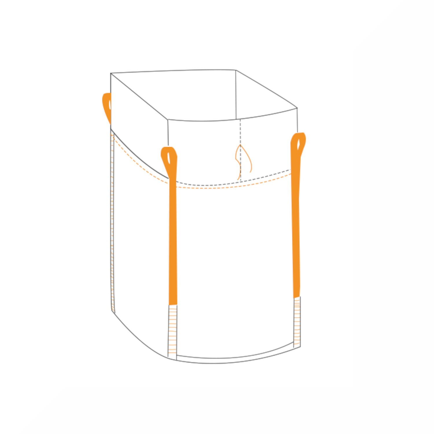 Big Bag 90x90x110 cm, SWL 1250kg unbeschichtet