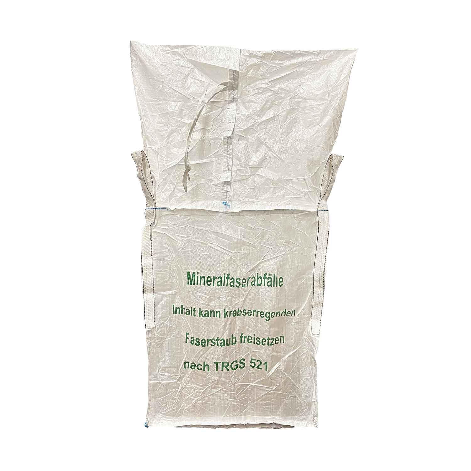 Big Bag Mineralwolle, 90x90x110 cm, beschichtet, 4 Hebeschlaufen