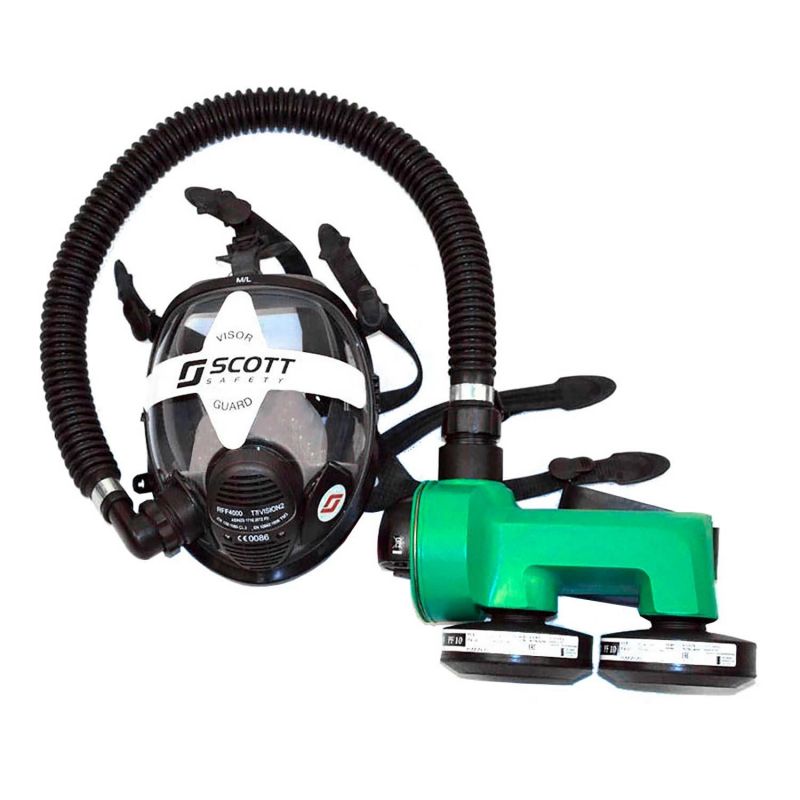Scott Proflow 2 SC Asbest Gebläsefiltereinheit mit Vollmaske Vision