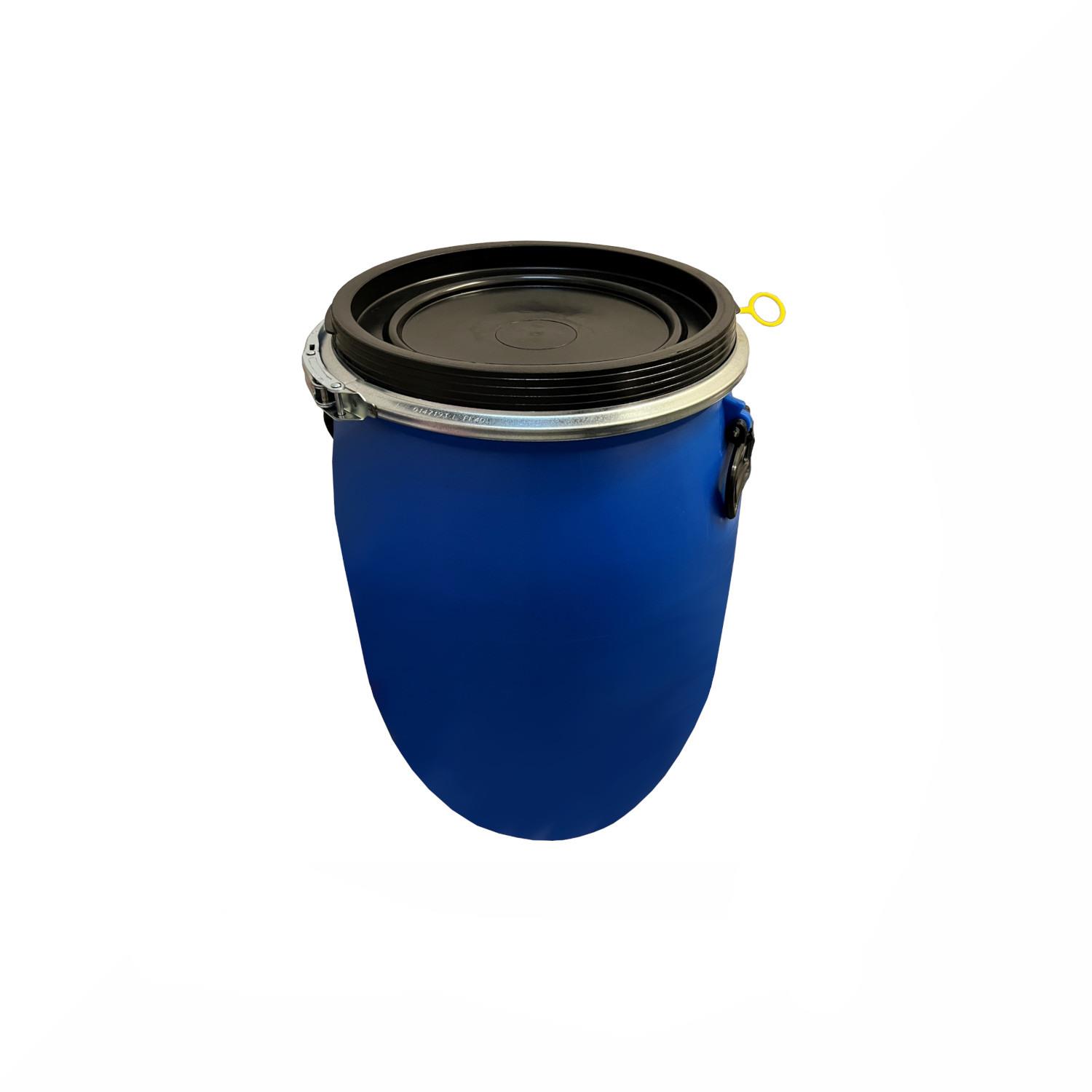 60 L Kunststoffdeckelfass, neu, blau, 3,15 kg, GS, UN