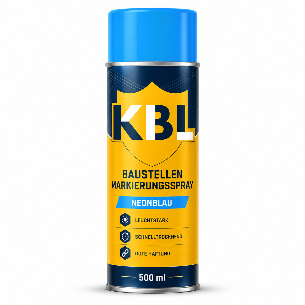 Baustellenmarkierspray Neonblau 500 ml