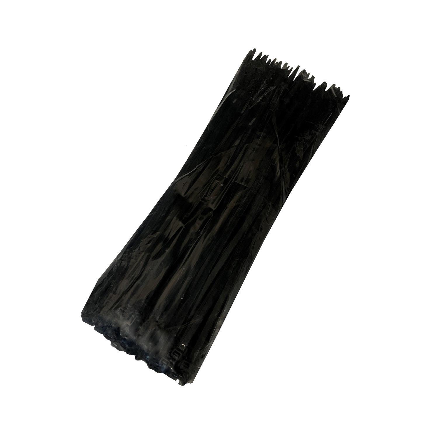Kabelbinder schwarz 100 Stück pro VE - 7,6 mm x 400 mm