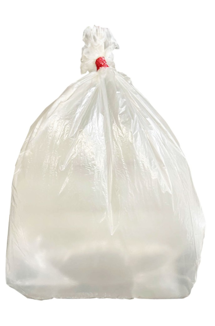 KBL MDPE Entsorgungssack, Seitenfalte 90+60x200cm transparent, 38my