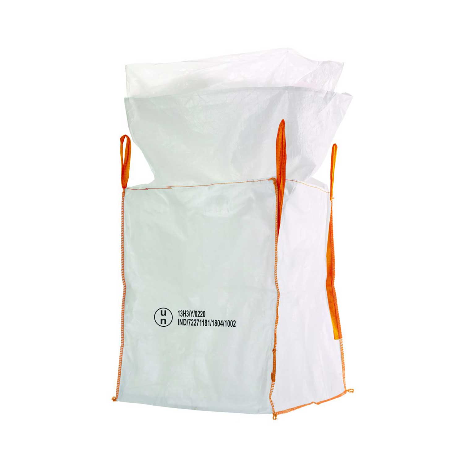 UN-Big Bag 90x90x110 cm, SWL 1000kg, 13H3Y mit Inliner, UN-Aufdruck, SF 6:1