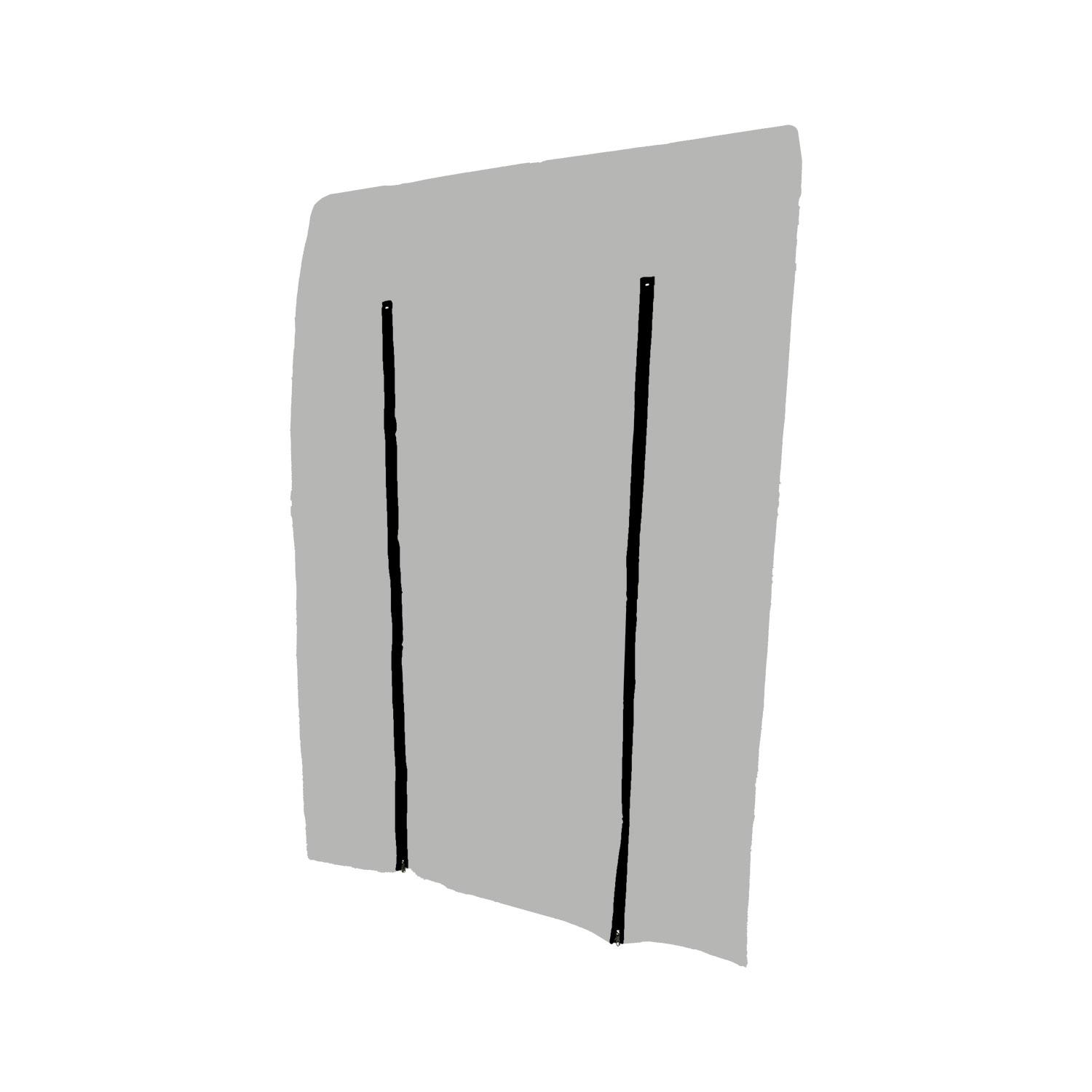 KBL PVC Reißverschlusstür H-Form 150 x 220 cm