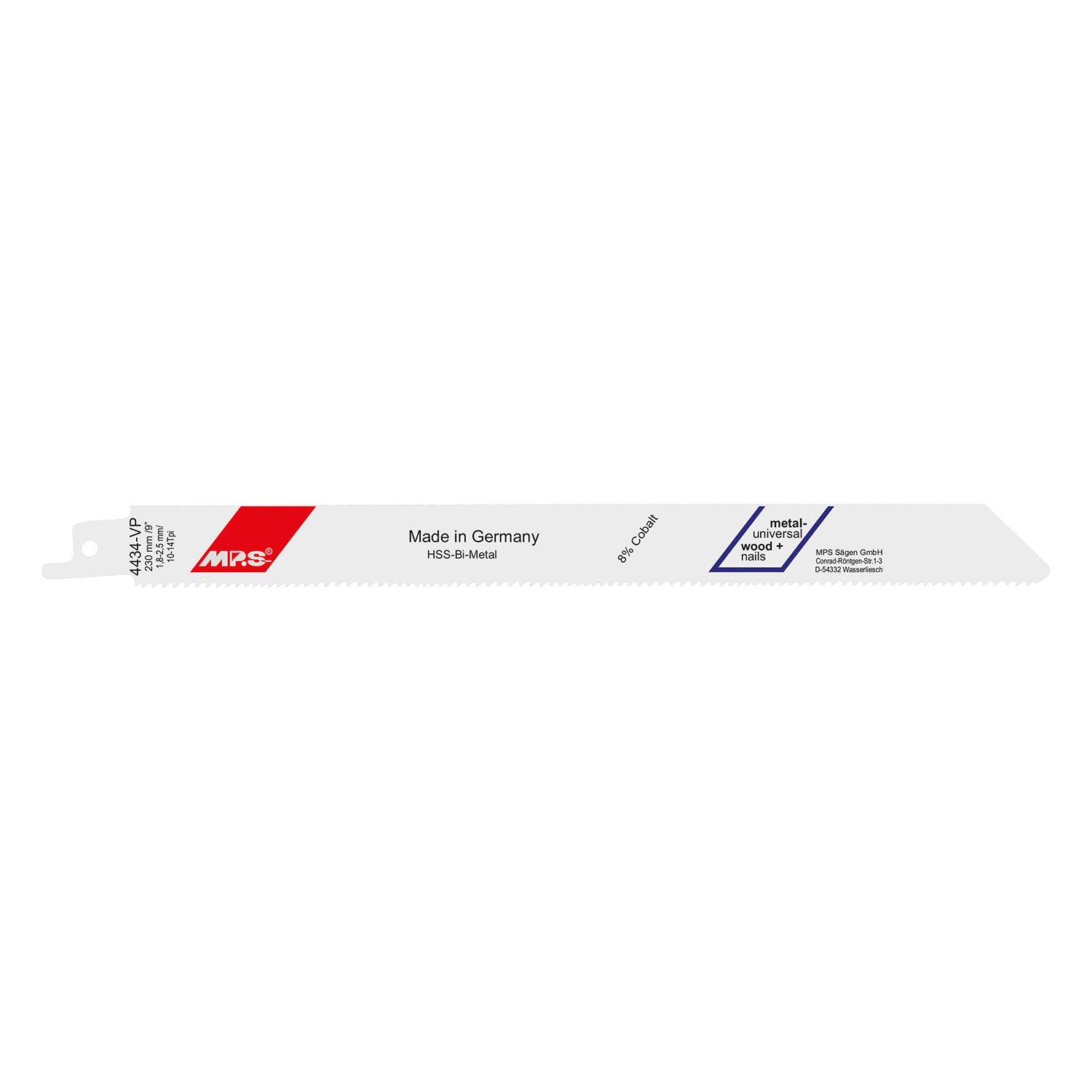 4434-VP-5 Säbelsägeblätter 230 mm / 210 mm - div. Materialien - VE: 5 Stück